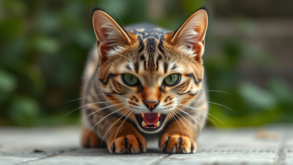 A ferocious kitty