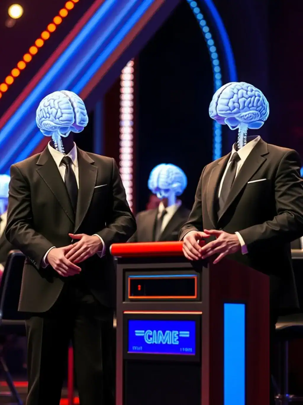 Brains on a game show.