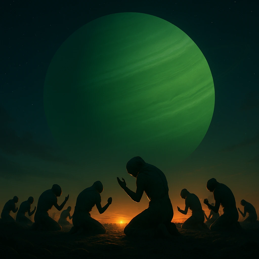 Cosmic perspective showing an exomoon and gas giant in deep space illustrating habitable worlds beyond Earth
