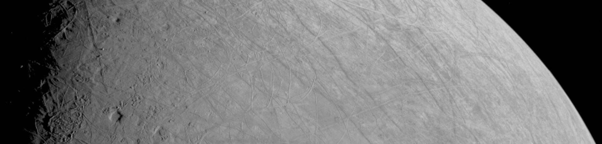 NASA image of Europa — Jupiter's ocean moon whose subsurface liquid water ocean makes it a prime astrobiology target
