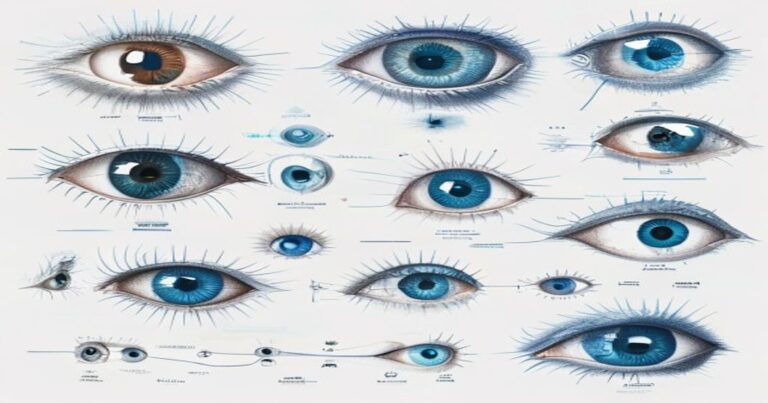 Diagram illustrating the step-by-step evolution of the eye, from a simple light-sensitive patch to a pinhole eye to a full lens eye