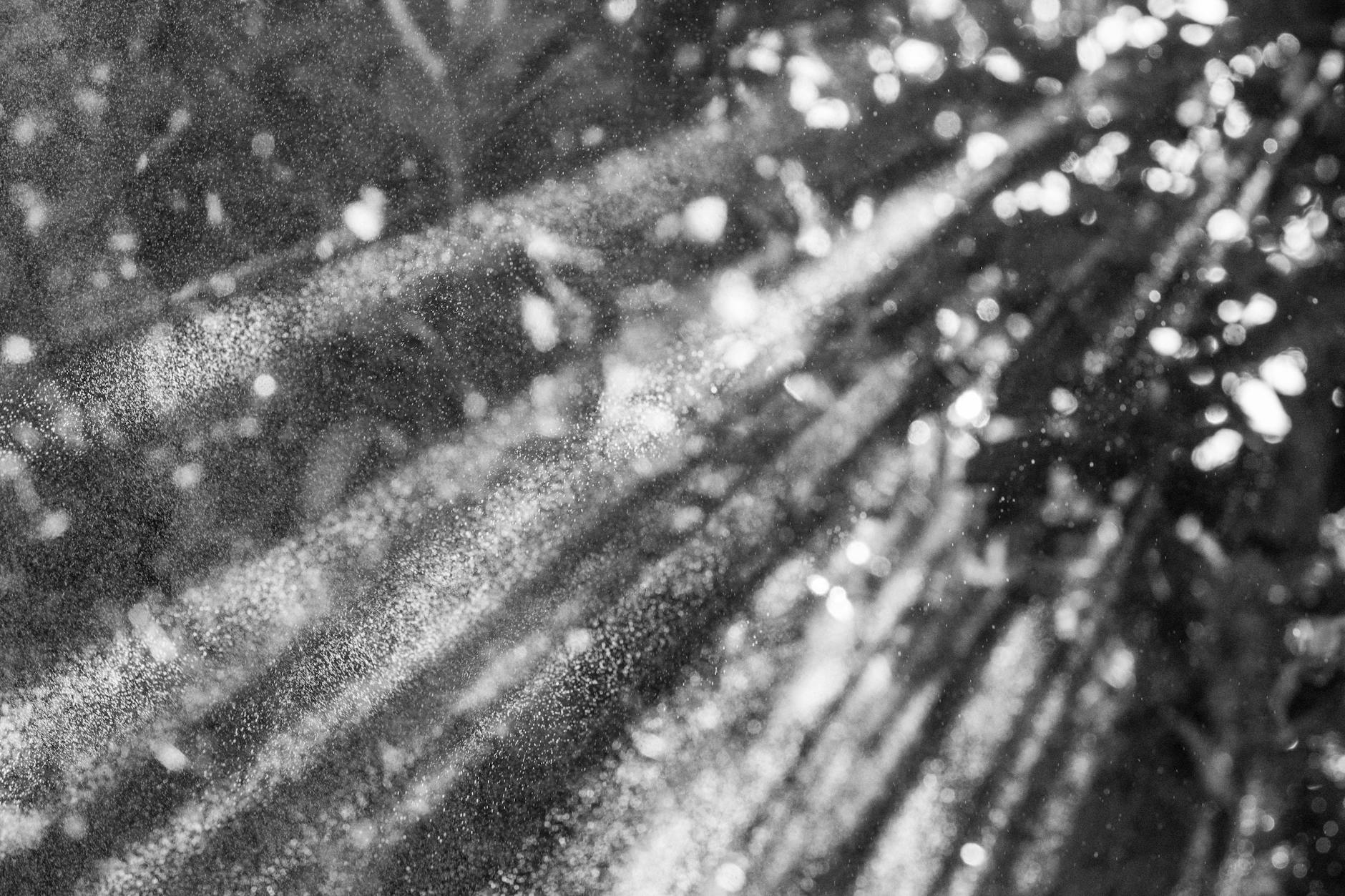 Illustration of an extensive air shower: the cascade of secondary particles produced when a high-energy cosmic ray strikes Earth's atmosphere