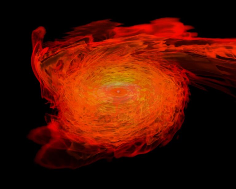 black hole information paradox — An artistic visualization of a black hole with its event horizon, the boundary from which not even light can escape.