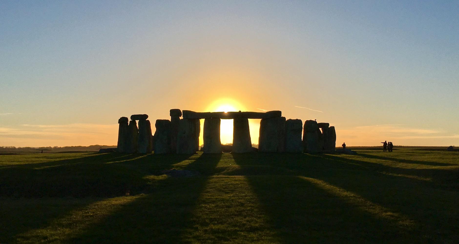 Stonehenge silhouetted at sunset, an ancient solstice marker