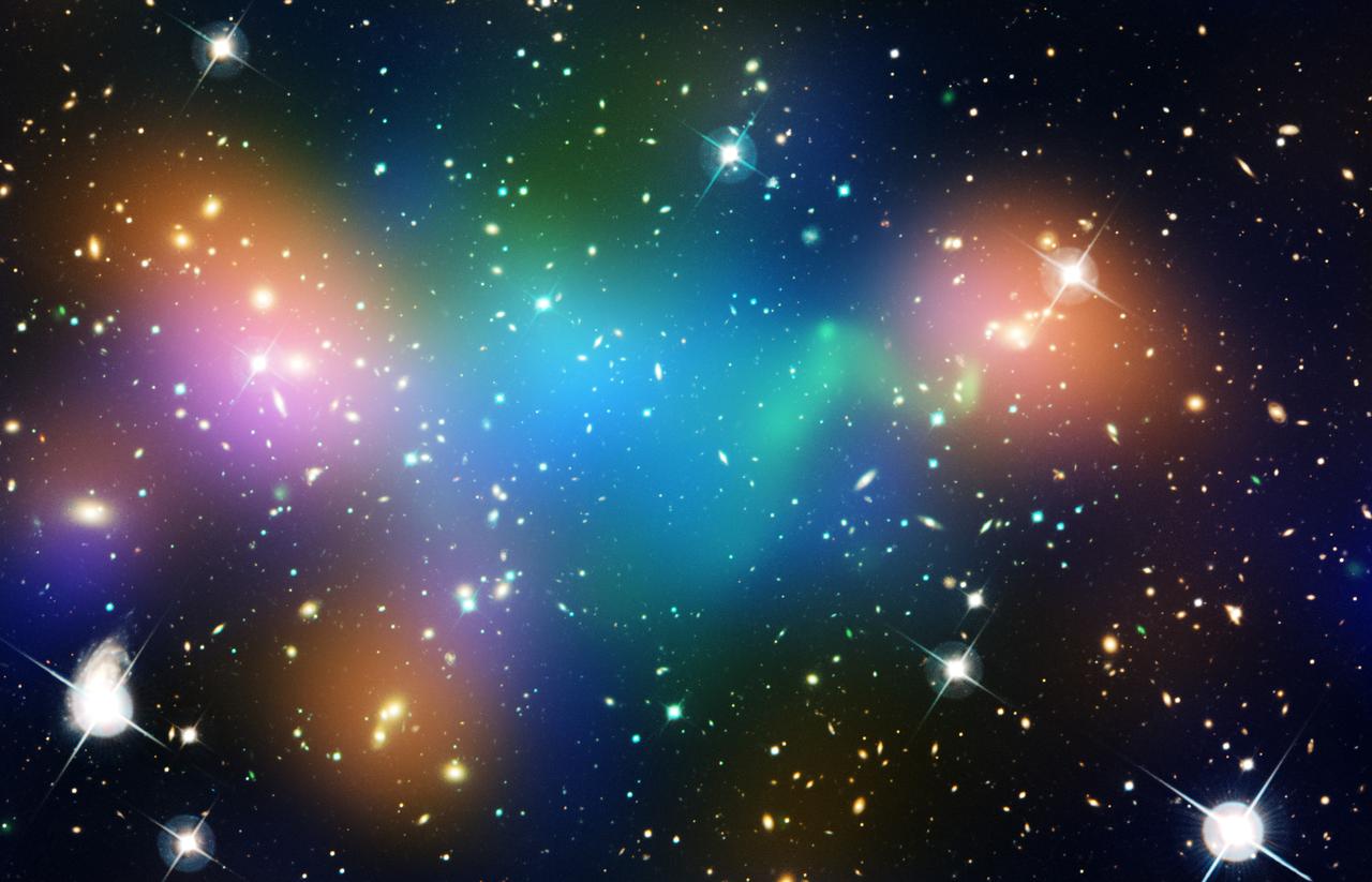 A galaxy cluster whose dark-matter core defies explanation