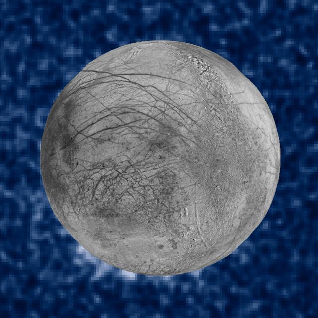 Jupiter’s moon Europa and its icy surface