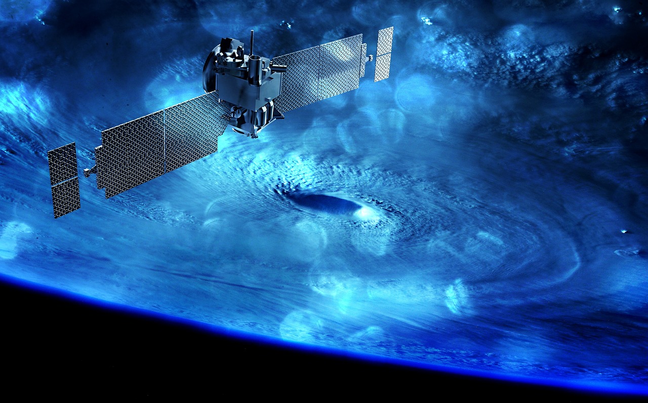 Artist concept of a spacecraft approaching Mars