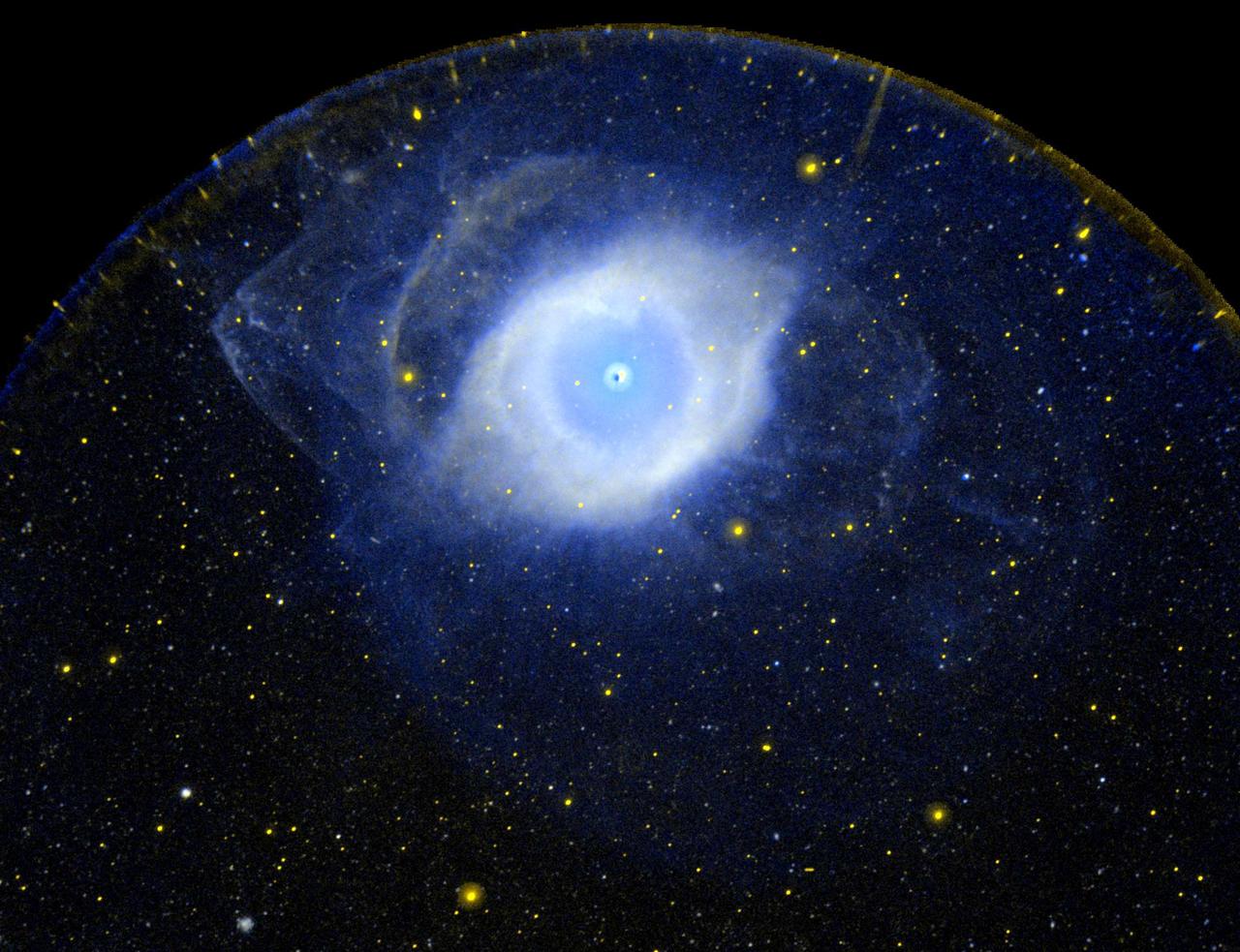 The Helix Nebula, a planetary nebula shed by a dying Sun-like star
