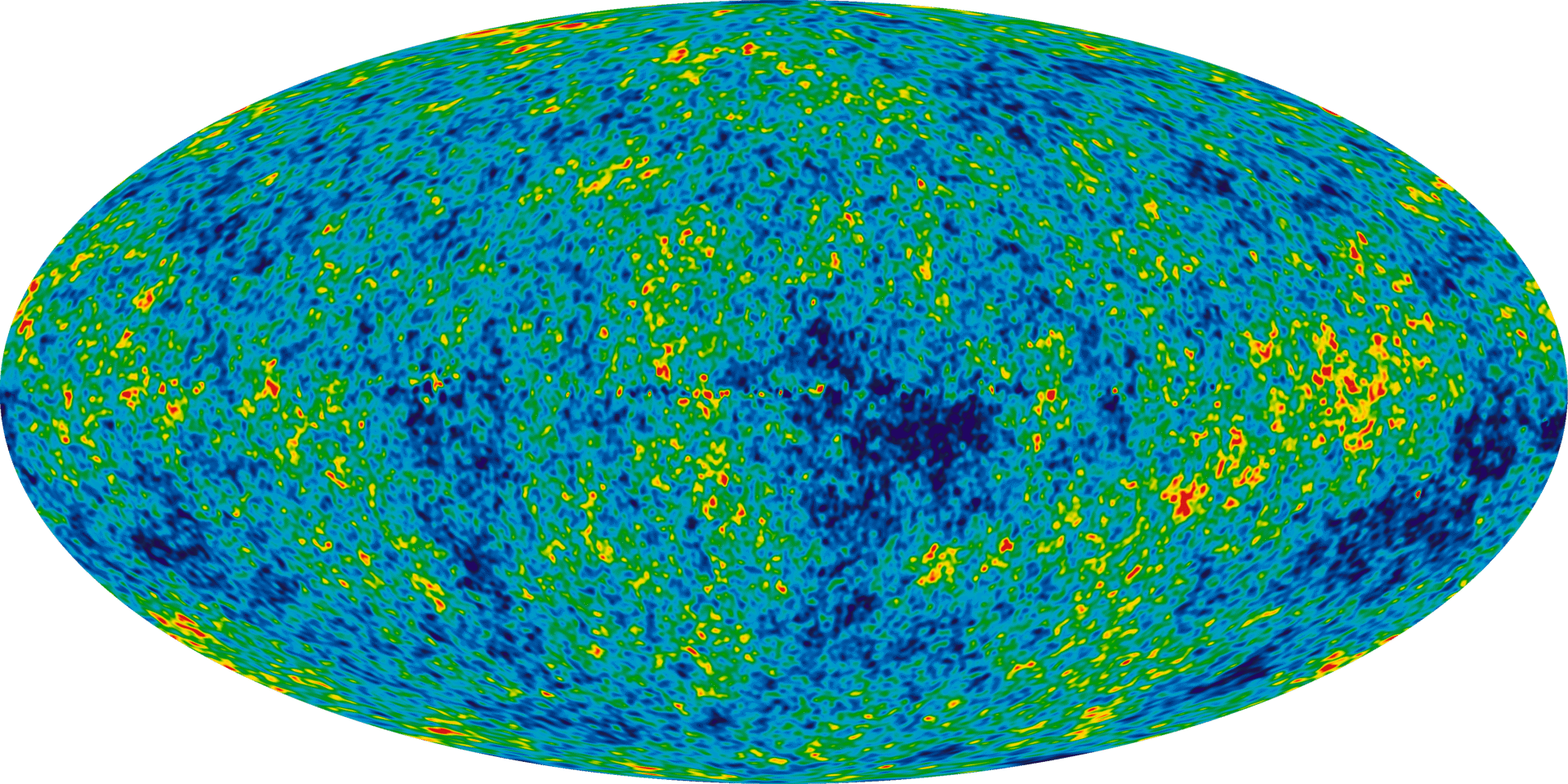 WMAP all-sky map of the cosmic microwave background radiation