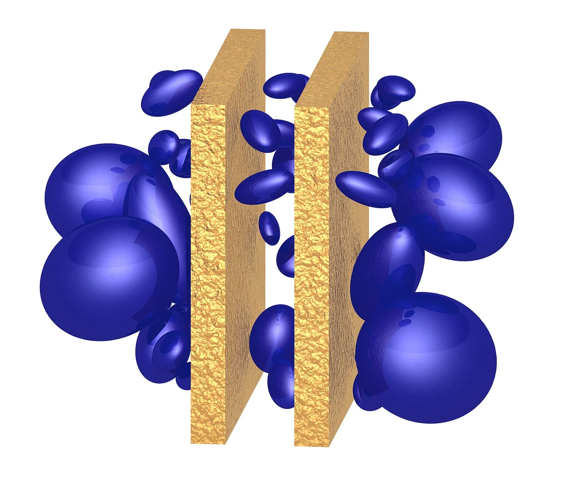 Illustration of the Casimir effect between two plates