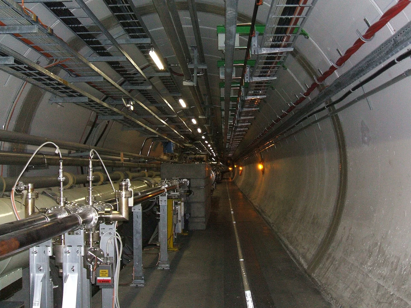 A section of the Large Hadron Collider at CERN