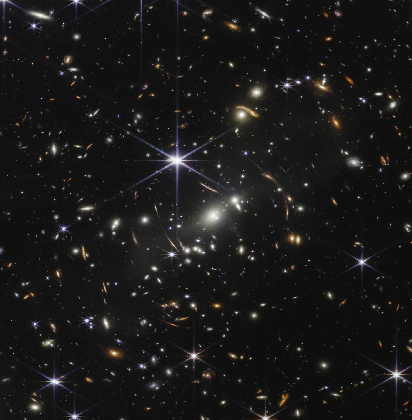 Thousands of distant galaxies in Webb's first deep field, structures that depend on the finely balanced constants behind the fine-tuning problem