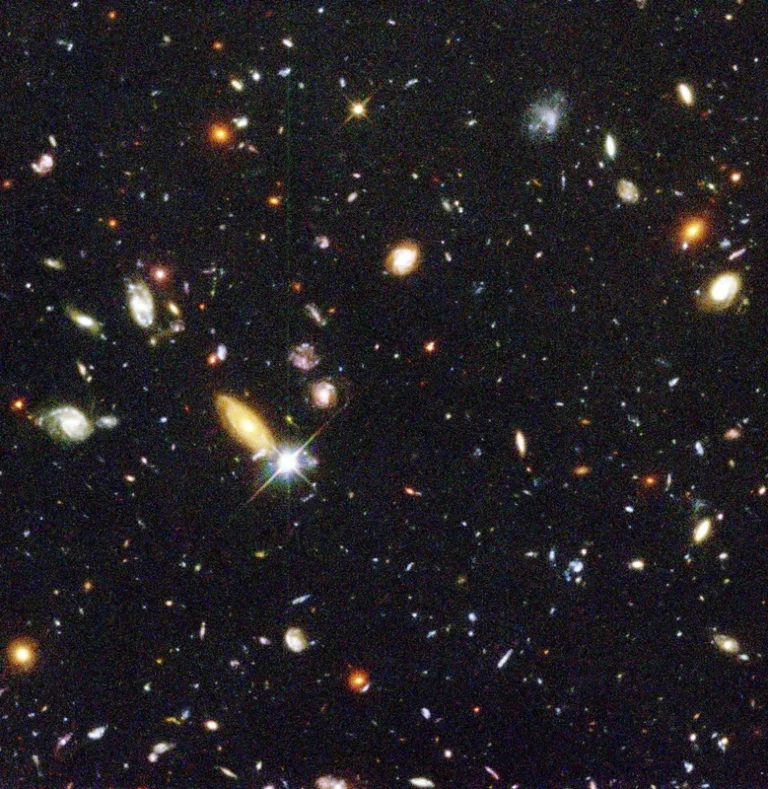 Thousands of galaxies in a deep-field image