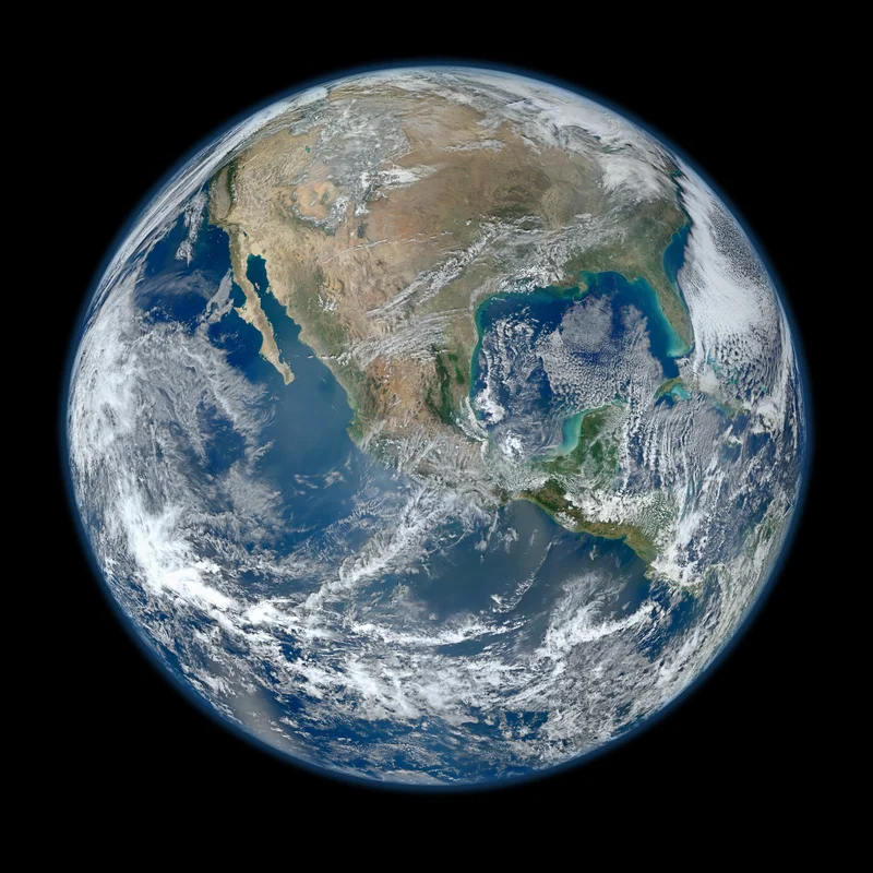 Earth seen from space, the Blue Marble
