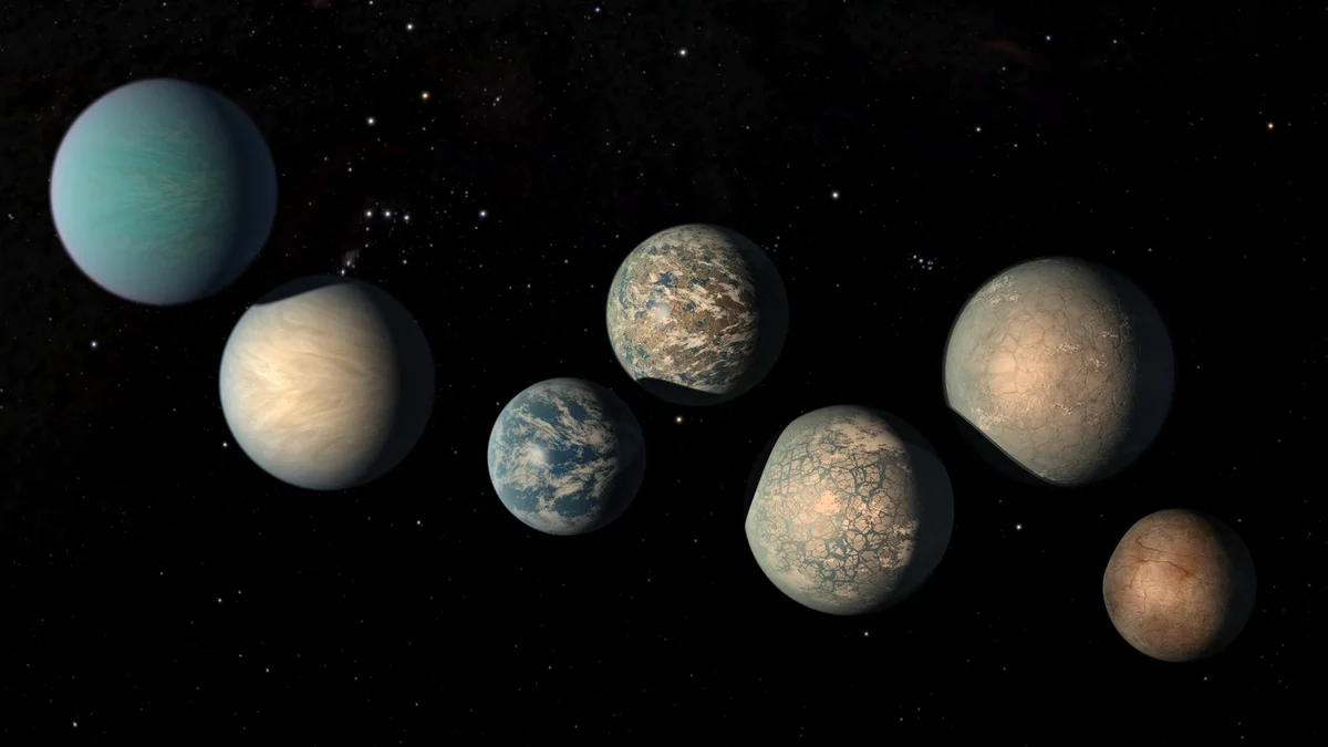 Artist illustration of a tidally locked world orbiting a red dwarf