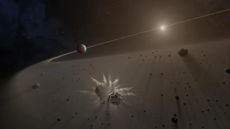 A dusty debris disk around a young star