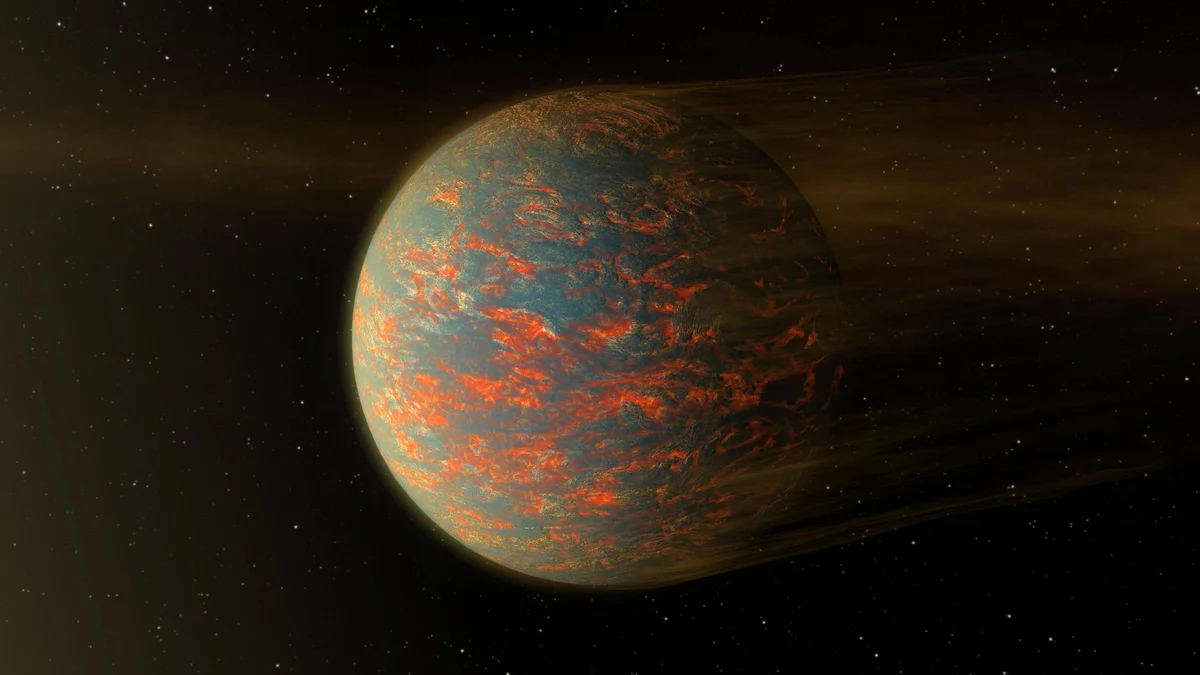 Artist illustration of a carbon-rich exoplanet