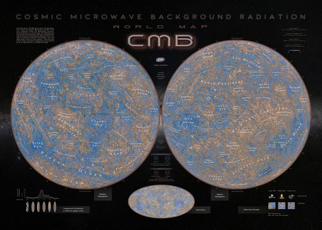 The cosmic microwave background temperature map