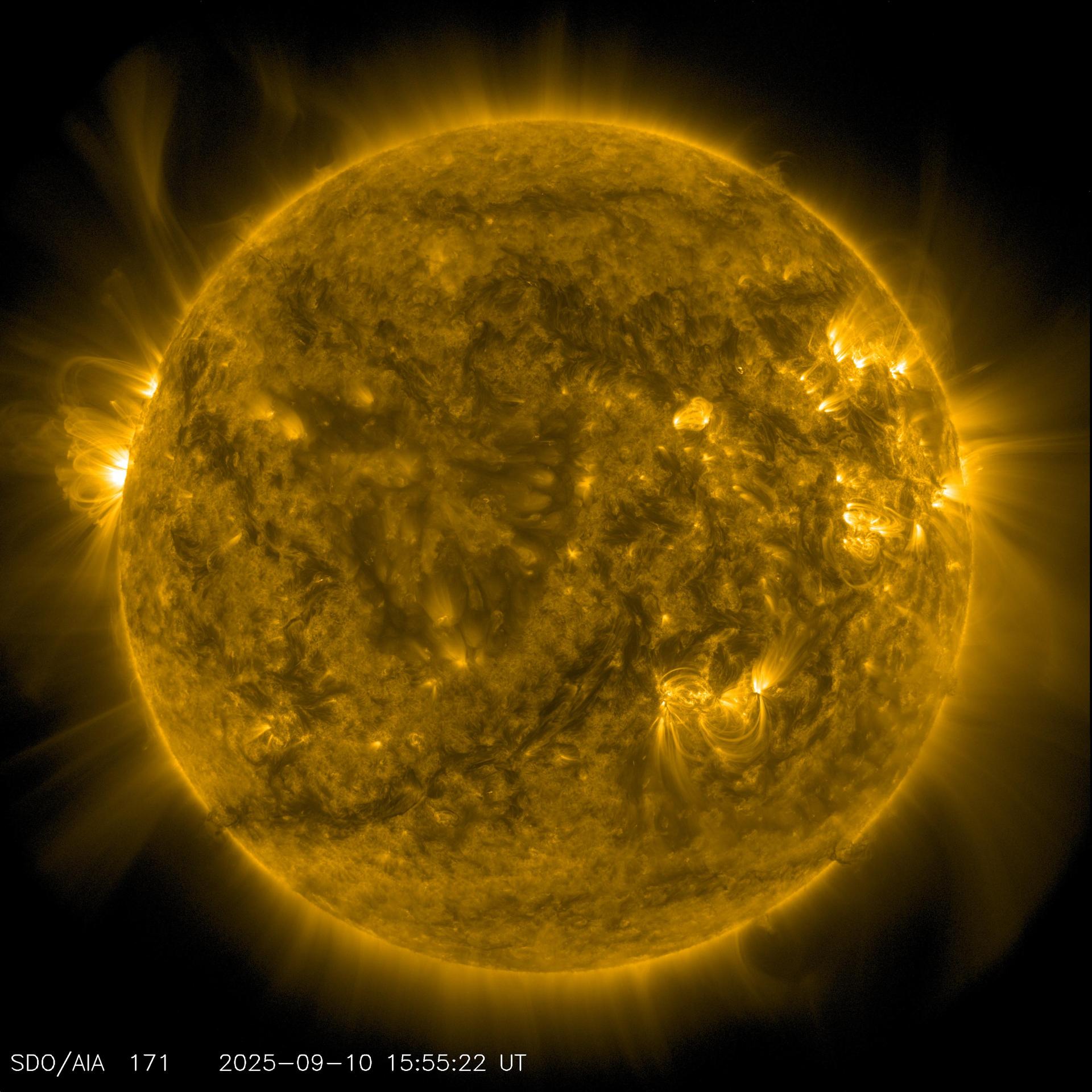What are neutrinos: the Sun imaged by NASA Solar Dynamics Observatory, the dominant source of neutrinos reaching Earth